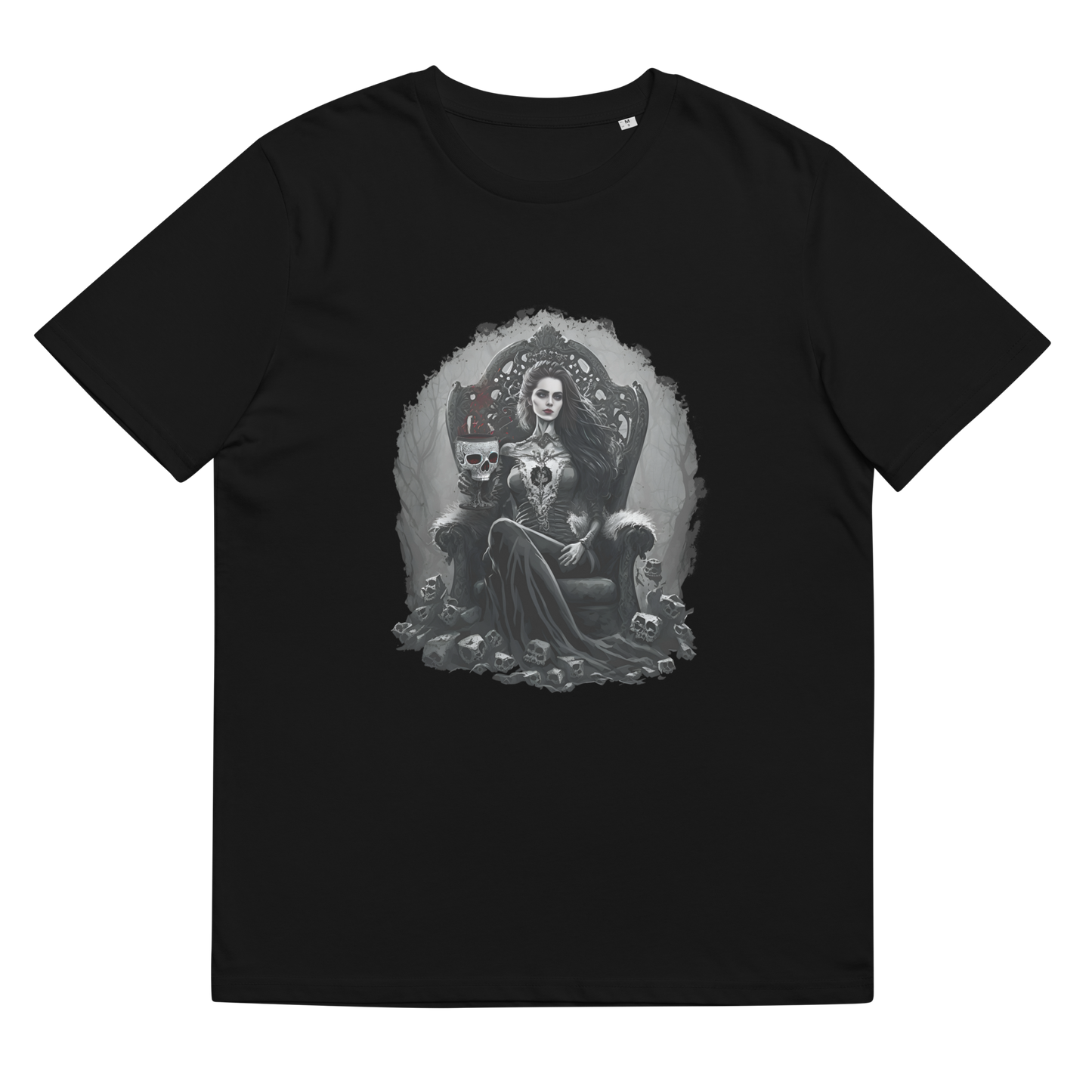 raxxa Unisex Organic Cotton T-Shirt: "Drinking From a Scull of My Ex"