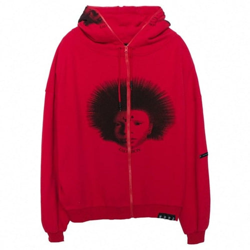Hoodies Men Gothic Punk Boy Zipper Outwear Rock Cool Hipster Coats