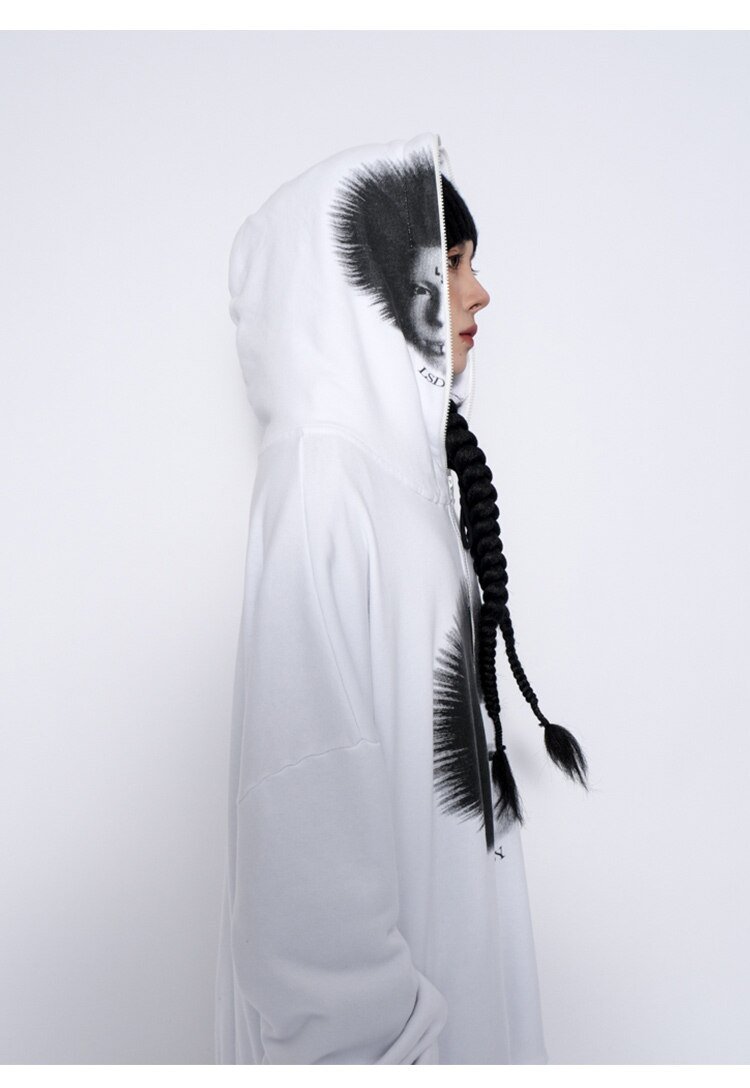 Hoodies Men Gothic Punk Boy Zipper Outwear Rock Cool Hipster Coats