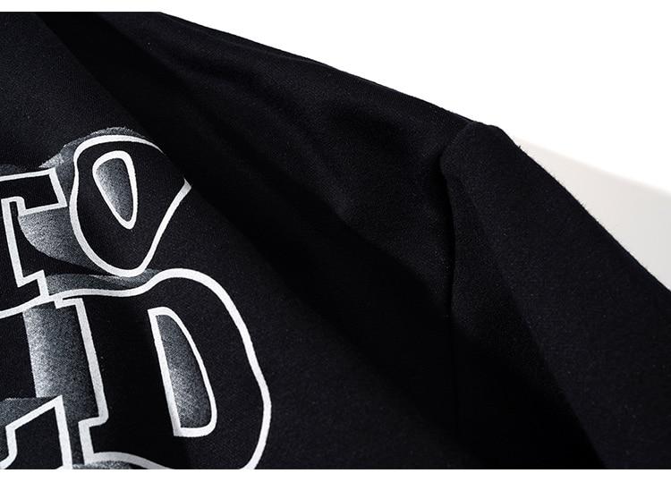 Hoodie Men Gothic Letter Comics Print Fleece Warm Pullover Couple