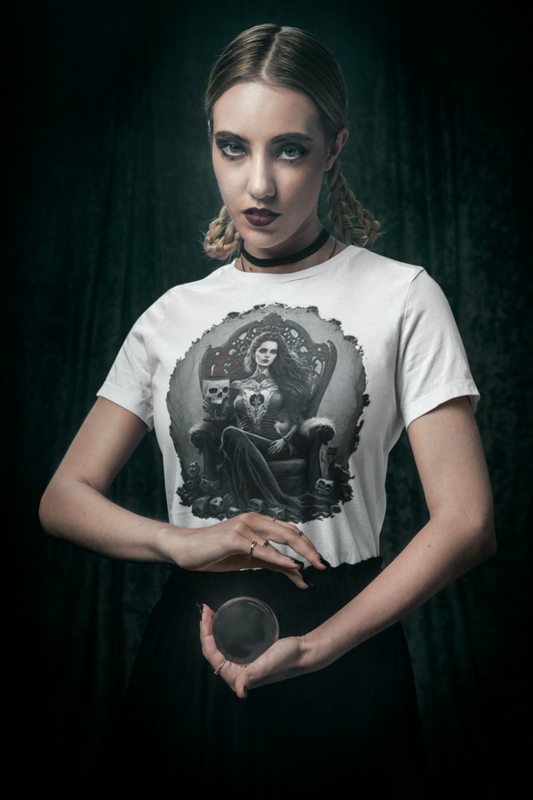 raxxa Unisex Organic Cotton T-Shirt: "Drinking From a Scull of My Ex"